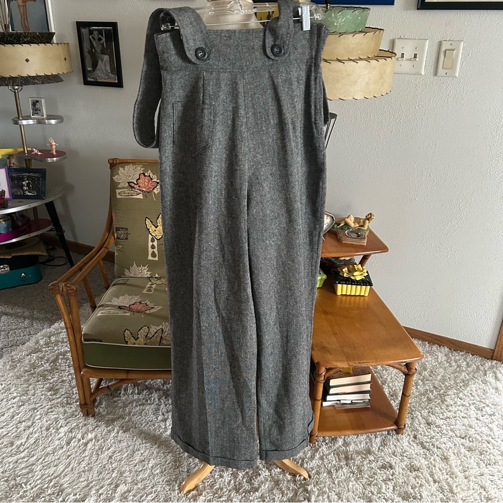 SOLD SOLD Retro Pants 1940s Style Gray Fleck M L UK 16 Vivien Of Holloway - Picture 10 of 10